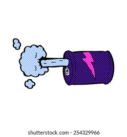 retro comic book style cartoon fizzy drink can