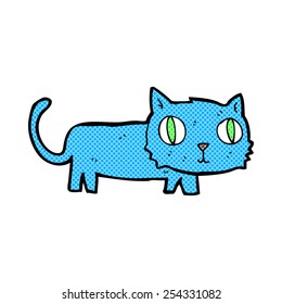 Cartoon-Katze im Retro-Comicstil