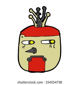 robot robot de dibujos animados estilo libro de historietas retro