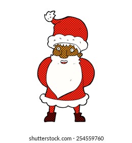 historieta de estilo retro santa claus