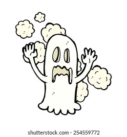 Retro-Comicbuch-Stil Cartoon spooky Geist