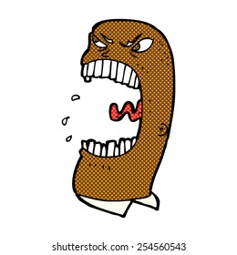retro comic book style cartoon furious man shouting