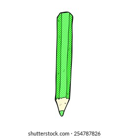 lápiz de dibujos animados estilo libro de historietas retro