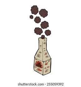 historieta estilo retro caricatura antigua chimenea de cocina