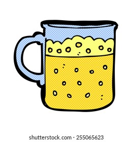 historieta estilo retro barrido de cerveza