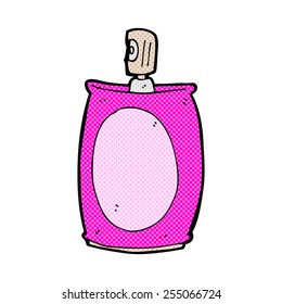 el spray de caricatura estilo historieta retro puede
