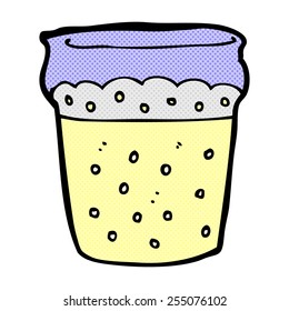 vaso de cerveza estilo libro de historietas retro