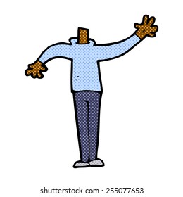retro comic book style cartoon male gesturing body (mix and match retro comic book style cartoons or add own photo)