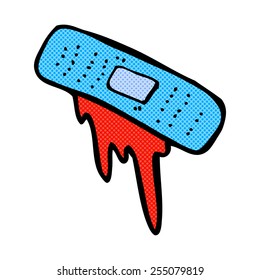 Retro-Comicbuch-Stil Cartoon blutige Klempnerputz