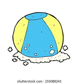 Retro Comicbuch-Stil Cartoon Beach Ball
