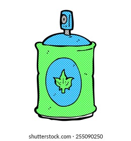 historieta estilo retro caricatura fragancia spray