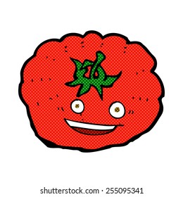 Retro Comicbuch-Stil Cartoon Tomate