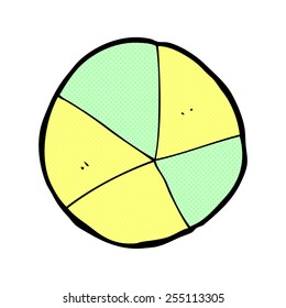 retro comic book style cartoon ball