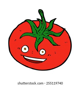 retro comic book style cartoon tomato