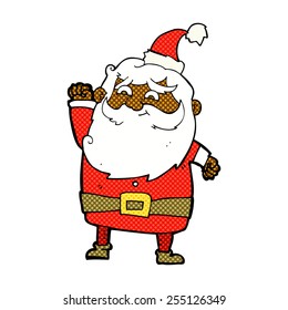 historieta de estilo retro santa claus