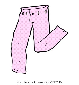 dúo de dibujos animados estilo libro de historietas retro con pantalones rosados