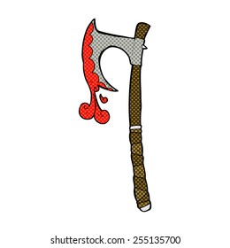 historieta estilo retro caricatura viking ax
