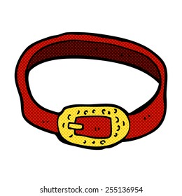 retro comic book style cartoon belt
