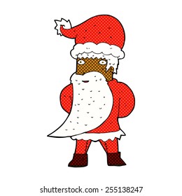 historieta de estilo retro santa claus