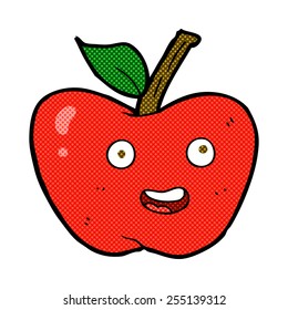 Retro-Comic-Cartoon-Apfel