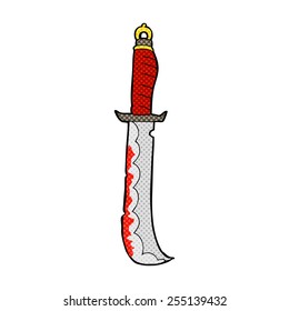 espada de dibujos animados estilo libro de historietas retro