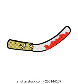 retro comic book style cartoon jam knife