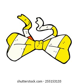 retro comic book style cartoon bow tie