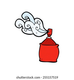 el spray de caricatura estilo historieta retro puede