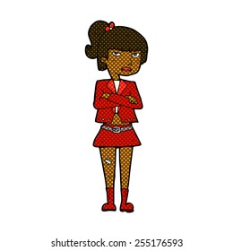 historieta estilo retro caricatura genial chica