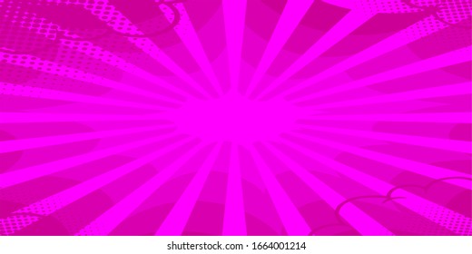 retro comic pink background raster gradient halftone pop art retro style