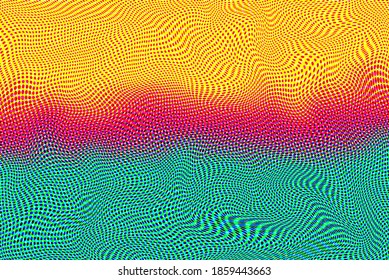 Retro comic pop art background with haftone dots design. Vector template for background design