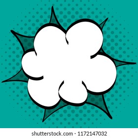 Retro comic speech bubble.Vector illustration.