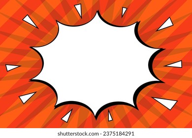 Retro comic style background frame
