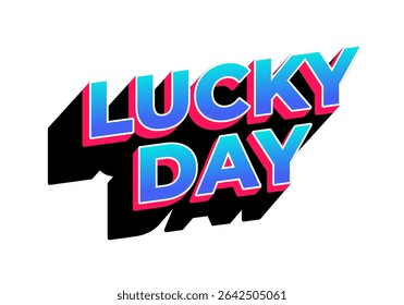 Retro comic style text with vibrant gradient color combination