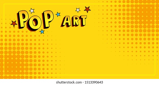 retro comic yellow background raster gradient halftone pop art retro style