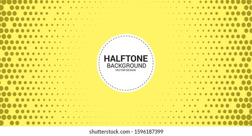 retro comic yellow background raster gradient halftone, stock vector
