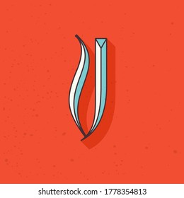 Retro compressed V letter logo. Blackletter font perfect to use in any alcohol labels, retro style logos, circus posters, luxury identity, etc.