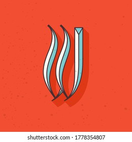 Retro compressed W letter logo. Blackletter font perfect to use in any alcohol labels, retro style logos, circus posters, luxury identity, etc.