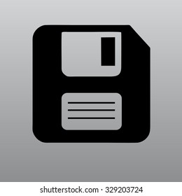 retro computer diskette vector picture