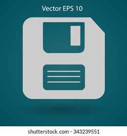 retro computer diskette vector picture