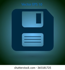 retro computer diskette vector picture
