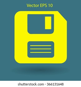 retro computer diskette vector picture