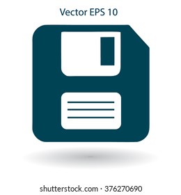 retro computer diskette vector picture