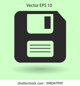 retro computer diskette vector picture