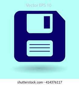 retro computer diskette vector picture