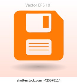 retro computer diskette vector picture