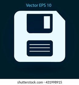retro computer diskette vector picture