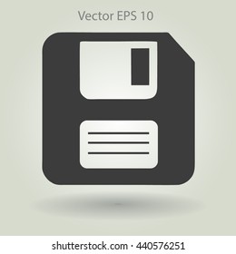 retro computer diskette vector picture