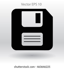 retro computer diskette vector picture