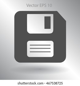 retro computer diskette vector picture
